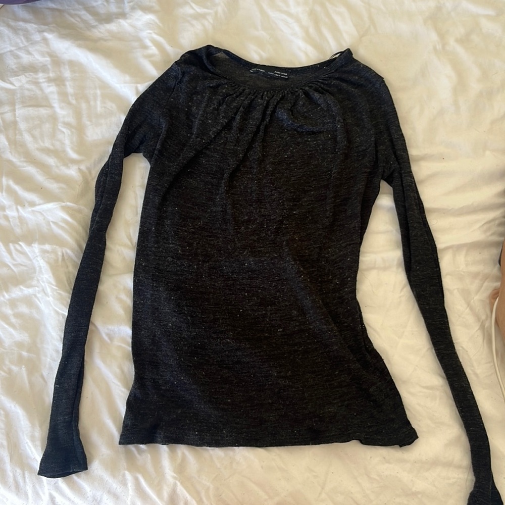 Zara semi transparent grey blouse “M”